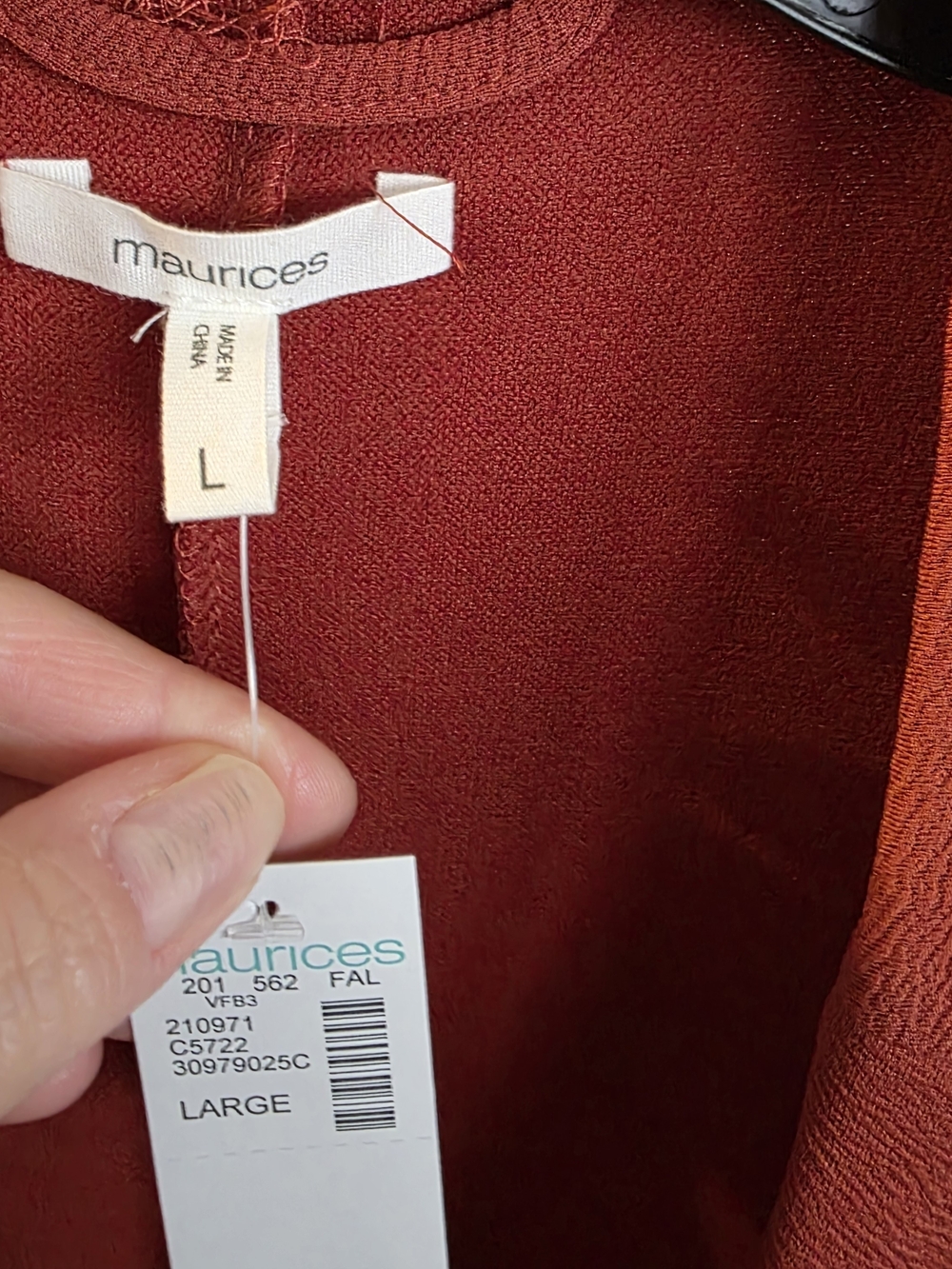 Maurices Open-Front Blazer in Rust - Picture 4 of 10